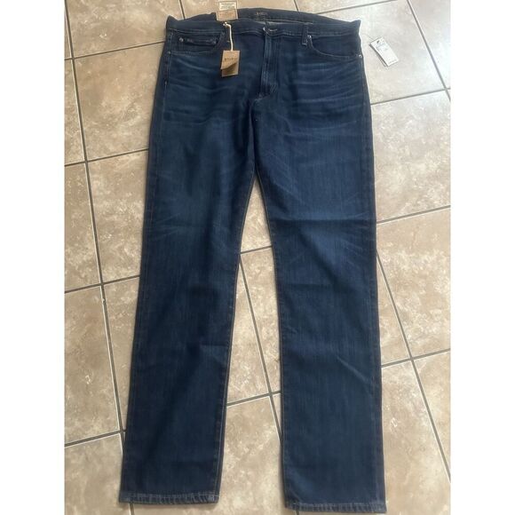 NWT Polo Ralph Lauren The Parkside Active Taper Coolmax Mens Blue Jeans 42T x 38